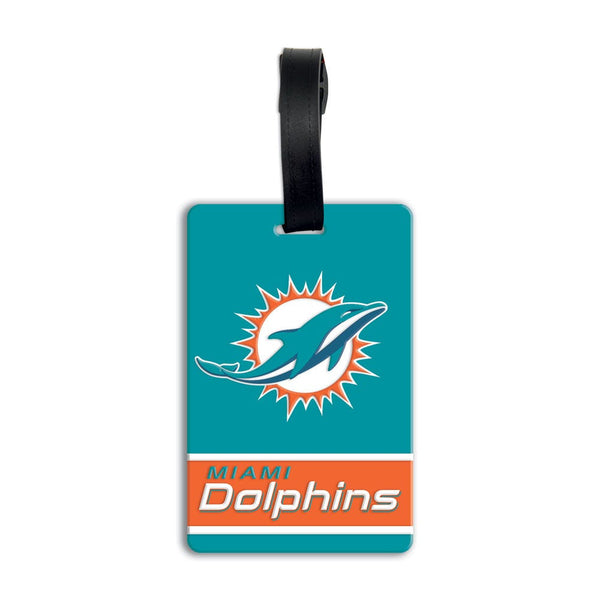 Miami Dolphins PVC Bag Tag