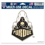 Wholesale-Purdue Boilermakers Multi-Use Decal -Clear Bckrgd 5" x 6"