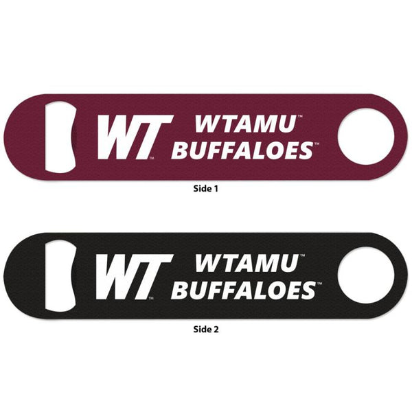 Wholesale-West Texas A&amp;M Buffaloes Metal Bottle Opener 2 Sided