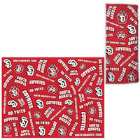 Wholesale-South Dakota Coyotes Scatter Print Fan Wraps