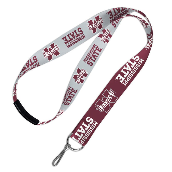 Mississippi State Bulldogs Lanyards w/Breakaway 1"