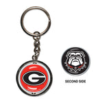 Georgia Bulldogs Spinner Key Ring