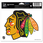 Chicago Blackhawks Multi-Use Decal -Clear Bckrgd 5" x 6"