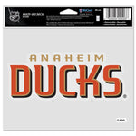 Anaheim Ducks Multi-Use Decal -Clear Bckrgd 5" x 6"