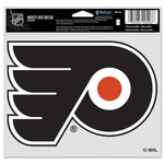 Philadelphia Flyers Multi-Use Decal -Clear Bckrgd 5" x 6"