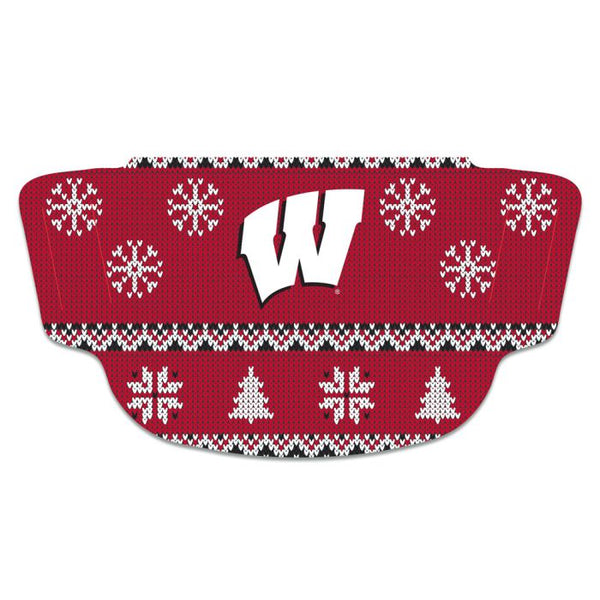 Wholesale-Wisconsin Badgers / Ugly Sweater Ugly Sweater Fan Mask Face Covers