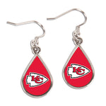 Kansas City Chiefs Earrings Jewelry Carded Tear Drop
