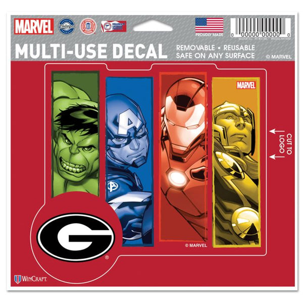 Wholesale-Georgia Bulldogs / Marvel (C) 2021 Marvel Multi-Use Decal - cut to logo 5" x 6"