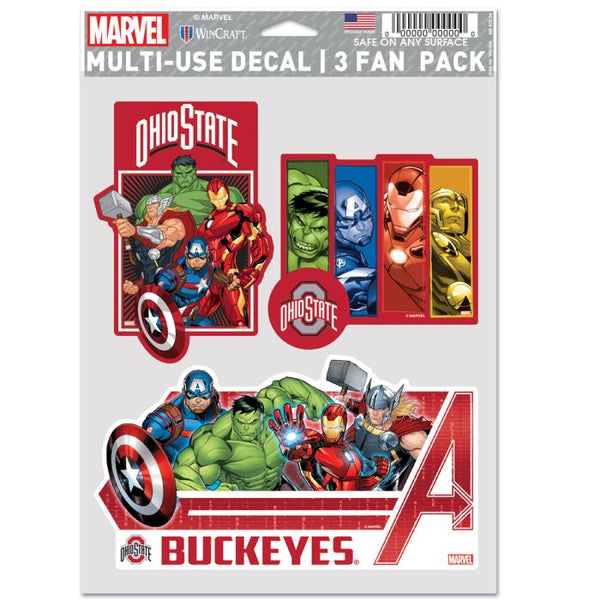 Wholesale-Ohio State Buckeyes / Marvel (c) 2021 MARVEL Multi Use 3 Fan Pack