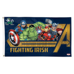Wholesale-Notre Dame Fighting Irish / Marvel (C) 2021 Marvel Flag - Deluxe 3' X 5'