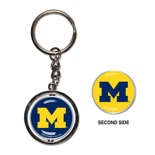 Michigan Wolverines Spinner Key Ring