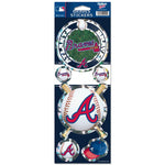 Atlanta Braves Prismatic Decal 4" x 11"