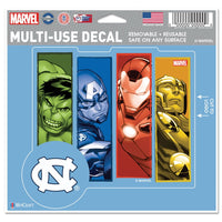 North Carolina Tar Heels / Marvel (c) 2021 MARVEL Multi-Use Decal - cut to logo 5" x 6"