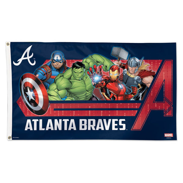 Atlanta Braves / Marvel (c) 2021 MARVEL Flag - Deluxe 3' X 5'