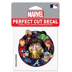 Atlanta Braves / Marvel (c) 2021 MARVEL Perfect Cut Color Decal 4" x 4"