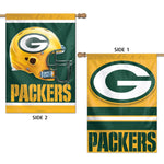 Green Bay Packers Vertical Flag 2 Sided 28" x 40"