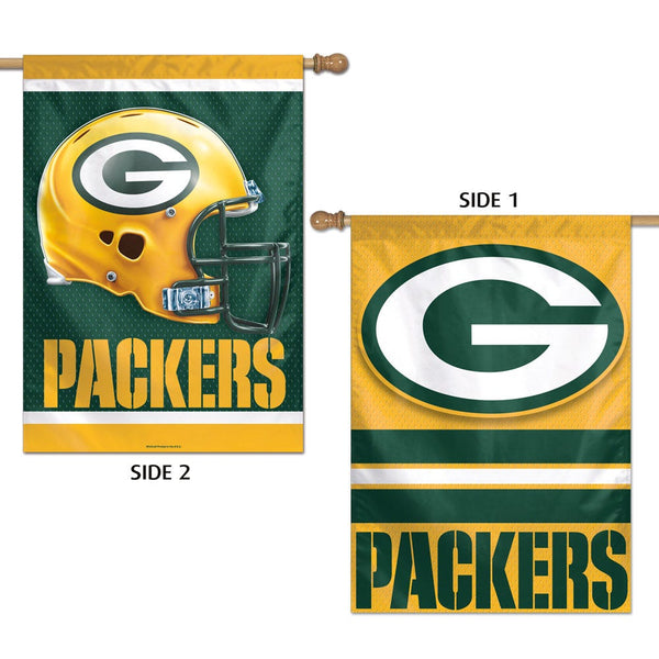 Green Bay Packers Vertical Flag 2 Sided 28" x 40"