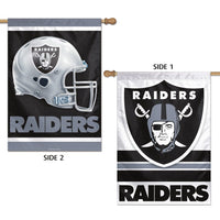 Las Vegas Raiders Vertical Flag 2 Sided 28" x 40"