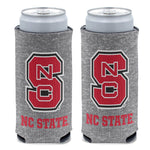 NC State Wolfpack HEATHERED 12 oz Slim Can Cooler