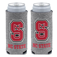 NC State Wolfpack HEATHERED 12 oz Slim Can Cooler