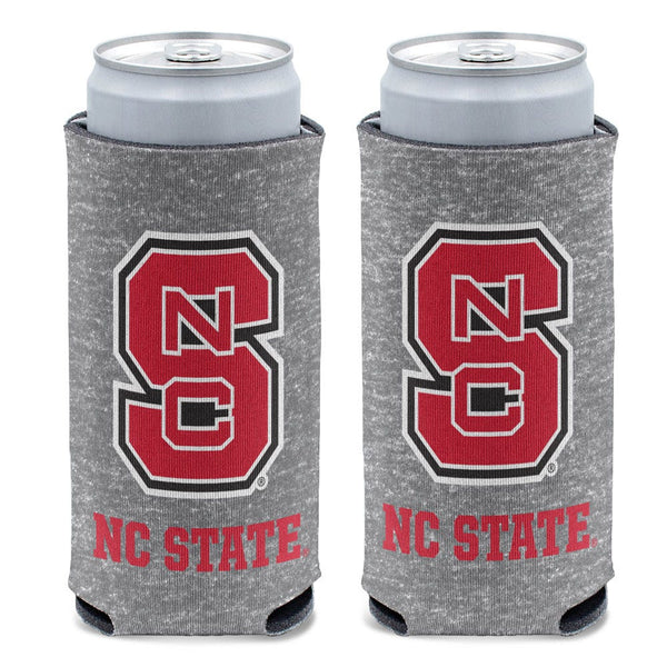 NC State Wolfpack HEATHERED 12 oz Slim Can Cooler