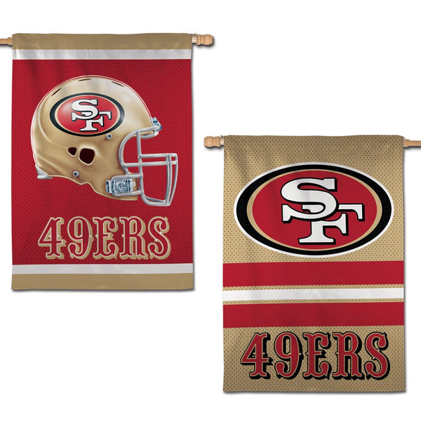 San Francisco 49ers Vertical Flag 2 Sided 28" x 40"