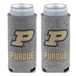 Wholesale-Purdue Boilermakers HEATHERED 12 oz Slim Can Cooler