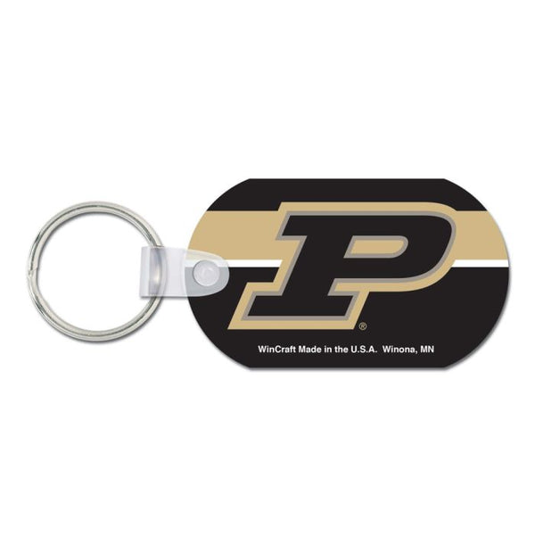 Wholesale-Purdue Boilermakers Metal Key Ring - Aluminum