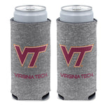 Virginia Tech Hokies HEATHERED 12 oz Slim Can Cooler