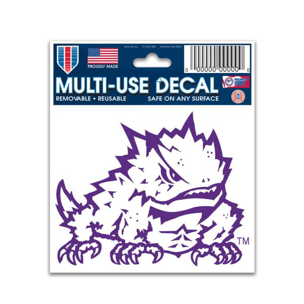 Wholesale-TCU Horned Frogs Multi-Use Decal 3" x 4"