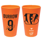 Cincinnati Bengals 16 oz Silicone Pint Glass Joe Burrow