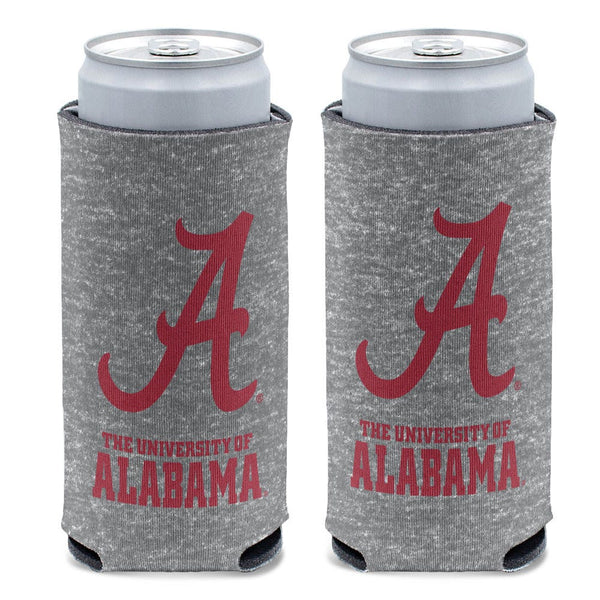 Alabama Crimson Tide Heathered 12 oz Slim Can Cooler