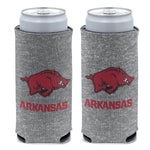 Arkansas Razorbacks Heathered 12 oz Slim Can Cooler