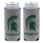 Wholesale-Michigan State Spartans Heathered 12 oz Slim Can Cooler