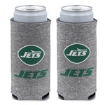 New York Jets HEATHER 12 oz Slim Can Cooler
