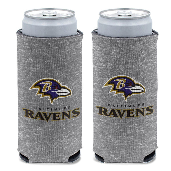 Baltimore Ravens Heather 12 oz Slim Can Cooler