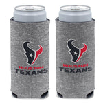 Houston Texans HEATHERED 12 oz Slim Can Cooler