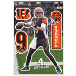 Cincinnati Bengals Multi-Use Decal 11" x 17" Joe Burrow