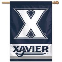 Wholesale-Xavier Musketeers Vertical Flag 28" x 40"