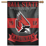 Wholesale-Ball State Cardinals Vertical Flag 28" x 40"