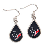 Houston Texans Earrings Jewelry Carded Tear Drop