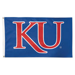 Kansas Jayhawks KU LOGO Flag - Deluxe 3' X 5'