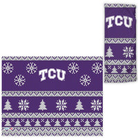 Wholesale-TCU Horned Frogs / Ugly Sweater Ugly Sweater Fan Wraps