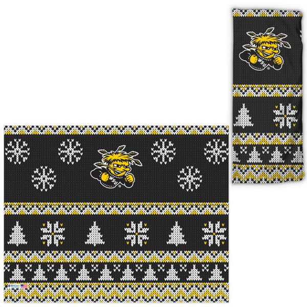 Wholesale-Wichita State Shockers / Ugly Sweater Ugly Sweater Fan Wraps