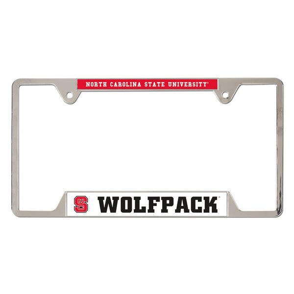 NC State Wolfpack Metal License Plate Frame