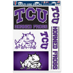 TCU Horned Frogs Multi Use Decal 11" x 17"