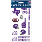 Wholesale-TCU Horned Frogs Face Cals 4" x 7"