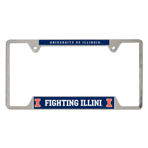 Wholesale-Illinois Fighting Illini Metal License Plate Frame