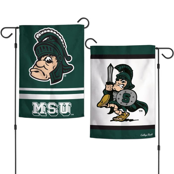 Wholesale-Michigan State Spartans /College Vault Garden Flags 2 sided 12.5" x 18"