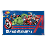 Kansas Jayhawks / Marvel (c) 2021 MARVEL Flag - Deluxe 3' X 5'